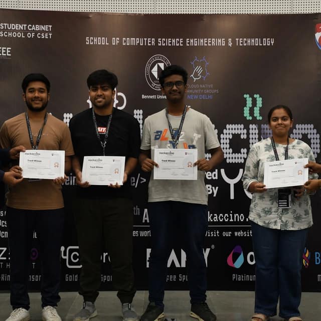 1st place — Hackaccino Hackathon